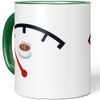 JUNIWORDS Tasse, Tacho Kaffee, Grün (1005441)