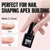 TOMICCA 5 in 1 Builder Nail Gel- 15ML Builder Base Strengthening nude Nail Gel for Hard Strong Nails Tips & Extensions, UV Nail Gel Polish for Nails Repair, Nail Art Supplies Easy to Shape(nude)