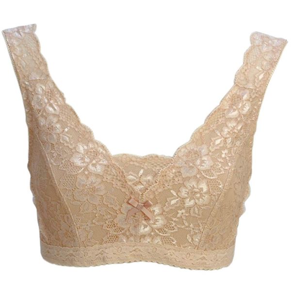 kimono cafe Lace Bra, Beige, beige