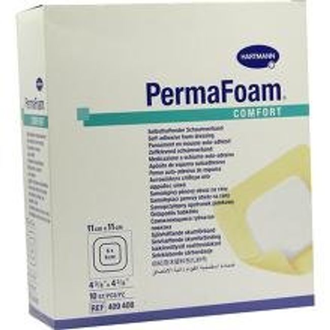 PERMAFOAM Comfort foam dressing 11 CM x 11 CM Set of 10