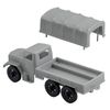 TimMee Processed Plastic Deuce & Half Tim Mee Army Men GRAY 2.5 Ton Cargo Trucks