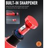 2 Pack Carpenter Pencil Set with Sharpener & Finger Grip, Mechanical Woodworking
