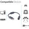 Fosmon Dongle kompatibel mit Microsoft Xbox 360 Controller (Adapter Controller USB Breakaway Kabel) - 2 Pack
