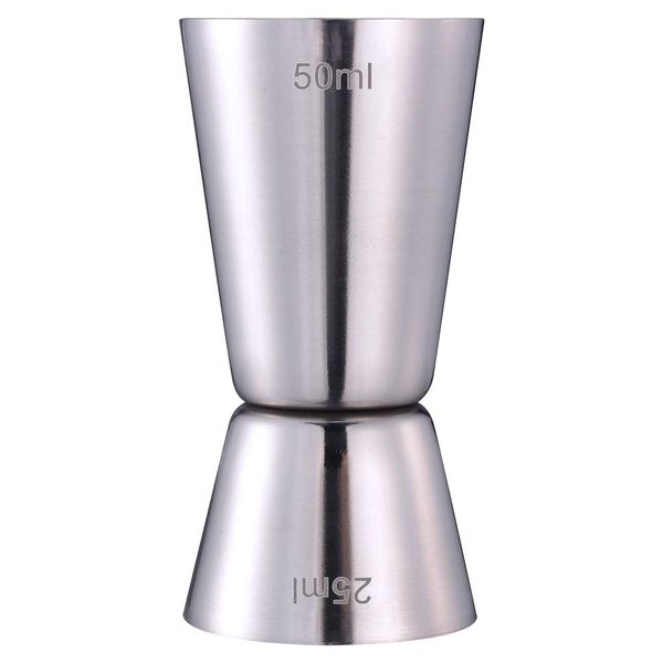 Stainless Steel Jigger Bar Craft Dual Spirit Measure Cup 25ml/50ml Double Jigger for Bar Cocktail Shot Measure