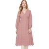 Trendyol Womens Bodycon Crew Neck Woven Plus Size Dress, Dusty pink