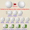 Off The Wall Plates - Golf Ball Decorative Acrylic Electrical Cover - Single Light Switch