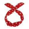 Lurrose 6pcs Twist Bow Wired Headbands Scarf Wrap Wire Hairband Hair Accessory for Women Girls (Random colours)