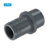 PATIKIL UPVC Reducer Pipe Fitting 32mm OD 30mm Barbed, 2 Pack Straight Coupling Adapter Connector, Grey