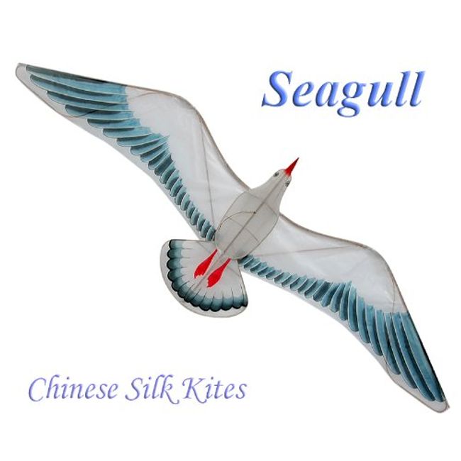 G’z Large Seagull Kite - Chinese Hand-Crafted Silk Kites