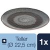 LEONARDO Matera Dinner Plate Round Ceramic Grey 23 cm 20 mm