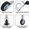 Gate Helper Wheel 1 5/8" Thru 2" Gate Frames 6" Metal Swing Gate Support