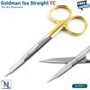 Surgical Dental Scissors Goldman-fox Tissue and Trimming Microsurgery Shear 2Pcs
