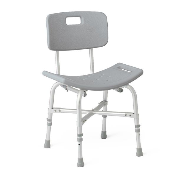 Bariatric Shower Chair With Backrest And Reinforced Frame, Each