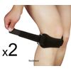 2 Black Jumper's Knee Brace Support Strap Patella Tendon New by Flexibrace