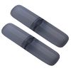 2Pcs Travel Toothbrush Case Holder Hard Plastic Portable Toothbrush Toothpaste Storage Box Container for Travel Camping Home School Business Use, Transparent Black