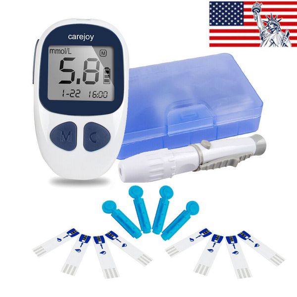 Carejoy Blood Glucose Glucometer Sugar Meter Monitor Diabetes+ Free strips