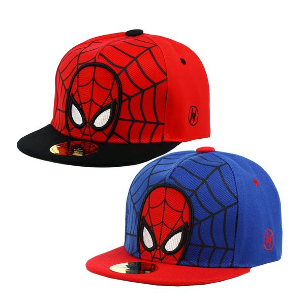 Fexinshern Spider Baseball Cap Set für Kinder, verstellbar, für Jungen und Mädchen, 2 Stück Baseballkappe für Jungen, Hüte, Mützen & Caps für Baby-Jungen, Baseballkappe für Mädchen