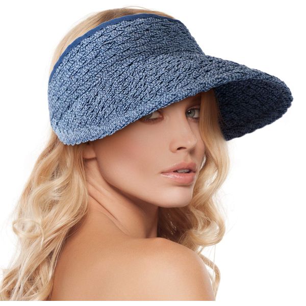 Sun Hat Womens Wide Brim Hat Sun Protection Women Hats for Women Fashionable Straw Hats for Women Straw Visors for Women Sun Hat for Women, Navy