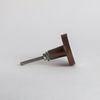 White & Copper Round Enamel Knob Handle Cupboard Drawer Pull Bertie Bombay Duck