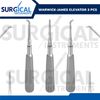 3 Pcs Warwick James Tooth Elevators Right, Left & Straight Extraction German Gr