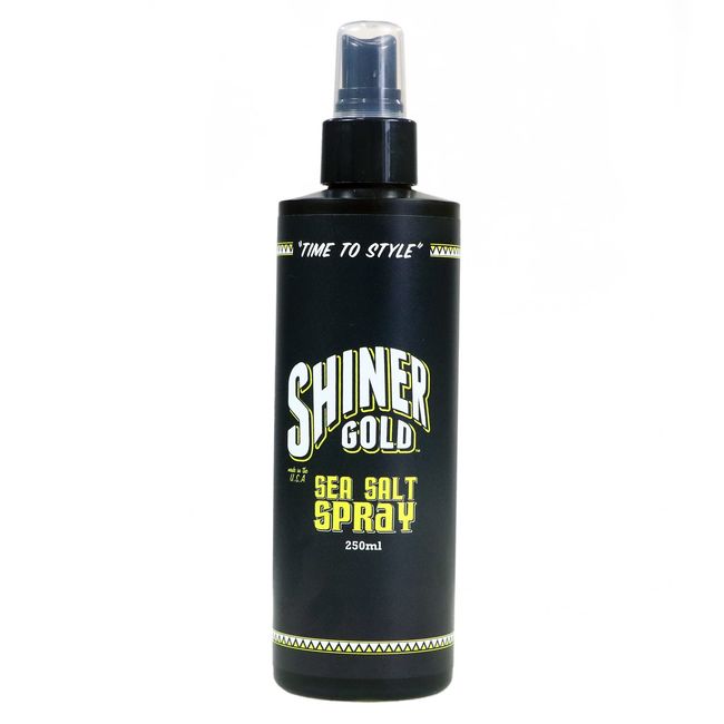 Shiner Gold Sea Salt Hair Styling Spray | Adds Volume & Texture to Hair | Natural Matte Finish, 250ml