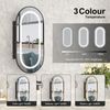 Bright Oval LED Bathroom Mirror Medicine Cabinet Dimmable Lighted Vanity Mirror