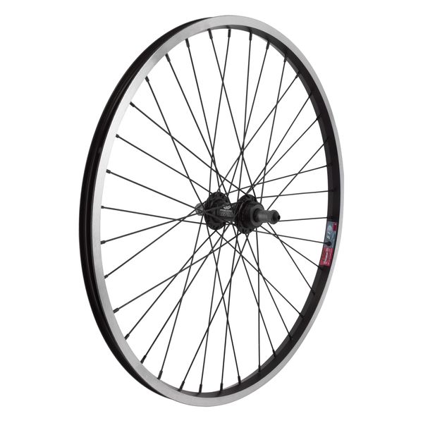 Wheel Master Rear Bicycle Wheel 24 x 1.75 36H, Alloy, Quick Release, Black