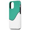 iPhone 14 GEOMETRIC TWO TONE WAVE PATTERN ZOMP BLUE AND WHITE Case
