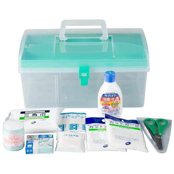 9 Piece Set Plastic First Aid Kit, For Disaster Preparedness, Office, Home and Business, Complies with Occupational Safety and Sanitation Regulations, Disaster Preparedness