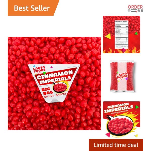 Cinnamon Imperials Hard Candy 5lb Bulk Red Hot Candy for Baking & Parties