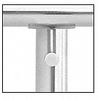 316 Brushed Stainless Short Arm Malibu Series Post Mounted Hand Rail Bracket