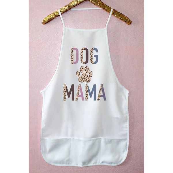 Leopard Dog Mama Kitchen Apron