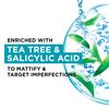 Garnier Pure Active Tea Tree & Salicylic Acid Sheet Mask, Mattfies Skin & Visibly Unclogs Pores In 15 Minutes, Dermatologically Tested