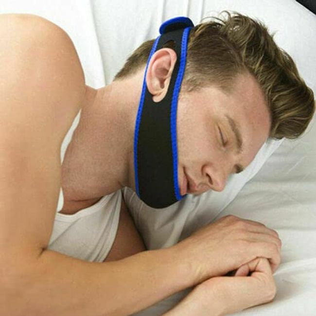 CRYSTAL CROWN Anti Snoring Chin Strap, Snoring Solution | Devices Effective Stop Snoring Chin Strap for Men Women | Adjustable Snore Reduction | Advanced Sleep Aids Better Sleep