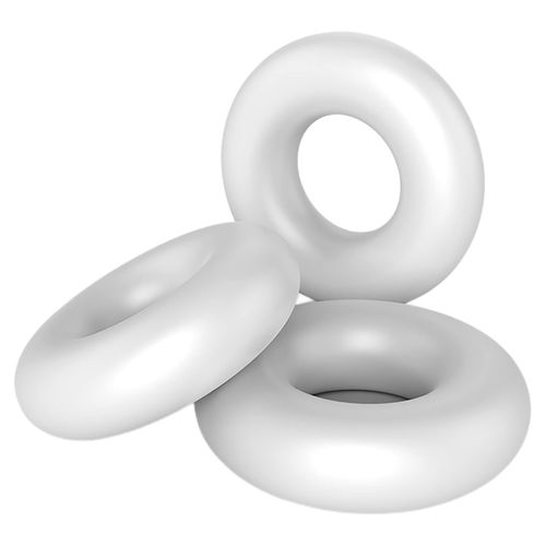 Orirya Cock Ring, Silicone Ring, For Men, Adult Goods, Ring, Restraints, Attachment, Elastic Silicone Ring, For Beginners, Everyday Wear, White, Set of 3 Sizes