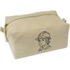 'Man in Hard Hat' Canvas Wash Bag/Makeup Case (CS00036402)