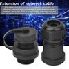 RJ45 Female Extension Cable Connector CAT5/6 Cable Waterproof Fireproof Suitable for 3C Digital(Core)