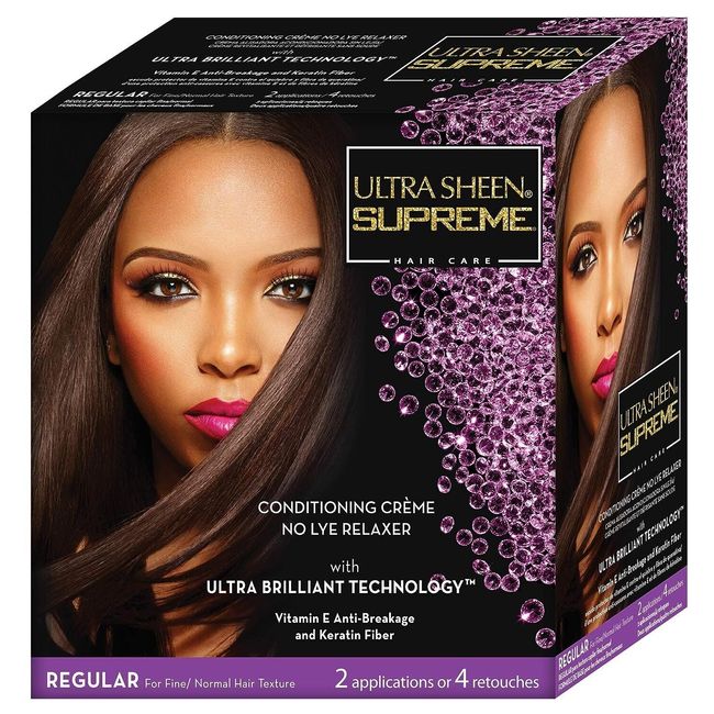 Ultra Sheen Supreme Conditioning Creme No Lye Relaxer with Ultra Brilliant...