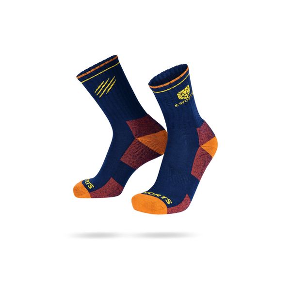 SWORTS Merino Running Socks · Winter Laufsocken Merinowolle · Mit leichter Kompression · Thermal Strümpfe Unisex