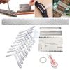 Guitar Neck Notched Straight Edge String Action Ruler Bridge Pin Puller Guard
