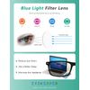 Eyekepper Computer Reading Glasses Blue Light Filter Reader Eyeglasses Blue Glare Blocking Men Women, Transparent