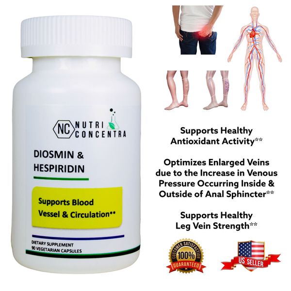 Circulation Support, Veins Supplement, Arteries Support, 90 Capsules, 750 mg.