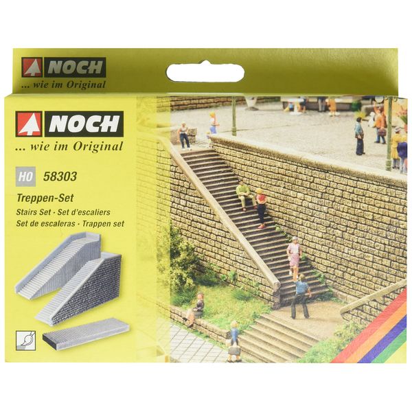 Noch 58303 Stairs Set Landscape Modelling, Black, One Size