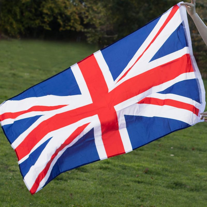 Ginger Ray Large Fabric Union Jack Flag Coronation Street Party ...