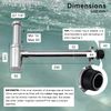 Deodorant Bottle Trap Bathroom Sink Tap Waste Pipe Round Chrome Adjustable Outlet