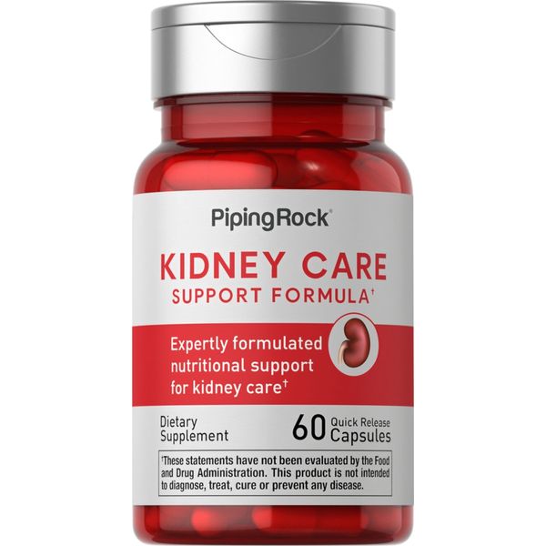 Kidney Support Supplement | 60 Capsules | Kidney Care Formula | by Piping Rock