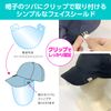 Tsuchiya Industries Ultra Low Reflective Face Shield, Cap Type, 1 Piece