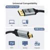 YOJOCK 4K DisplayPort to HDMI Cable, 6.6ft, Compatible with PC, Laptop, Projector, AMD, NVIDIA