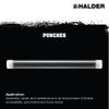 Halder USA - Halder Steel Punch with Nylon Face Inserts (3408.01), 10mm Diameter