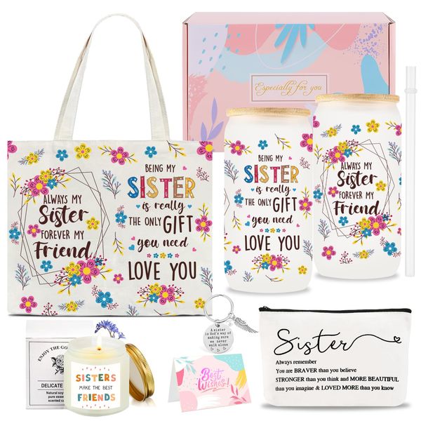 Sisters Gifts Birthday Gifts for Sister Unique Best Friend Birthday Gift Basket for Sisters Soul Sister Women Female BFF